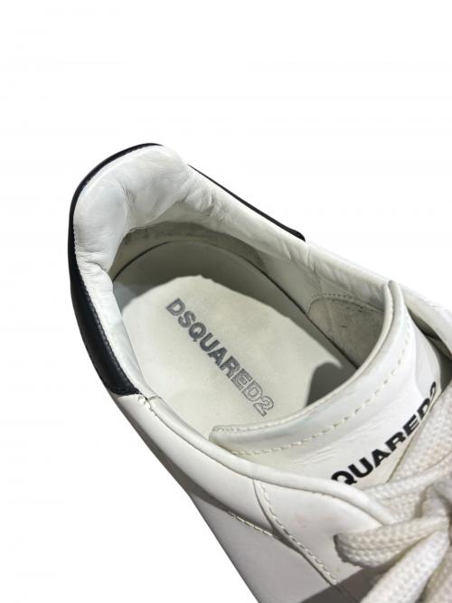 DSQUARED2（ディースクエアード）DSQUARED2 (ディースクエアード) Boxer Sneakers（ボクサースニーカー） ホワイト×ブラック サイズ:41の古着・服飾アイテム