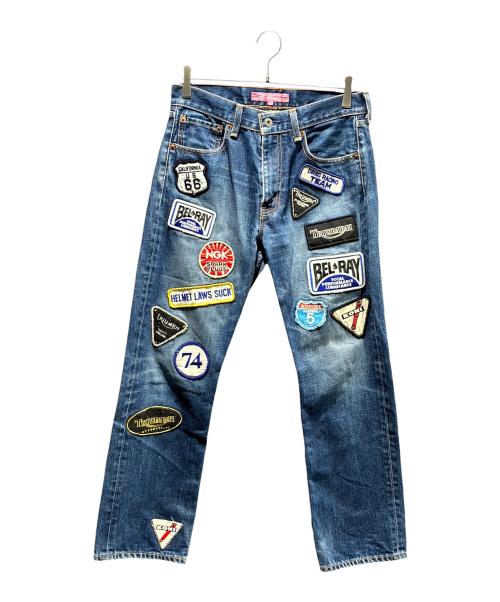 JUNYA WATANABE MAN（ジュンヤワタナベマン）JUNYA WATANABE MAN (ジュンヤワタナベマン) パッチワークデニムパンツ インディゴ サイズ:SIZE Sの古着・服飾アイテム