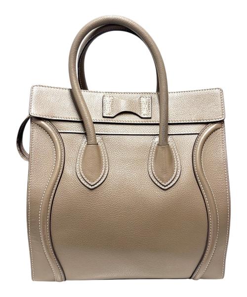 CELINE（セリーヌ）CELINE (セリーヌ) ミニラゲージハンドバッグ ベージュ サイズ:ミニの古着・服飾アイテム