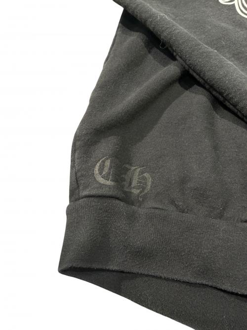 CHROME HEARTS（クロムハーツ）CHROME HEARTS (クロムハーツ) Floral Cross Horseshoe Crewneck Sweat Shirt ブラック サイズ:Mの古着・服飾アイテム