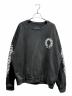CHROME HEARTS（クロムハーツ）の古着「Floral Cross Horseshoe Crewneck Sweat Shirt」｜ブラック