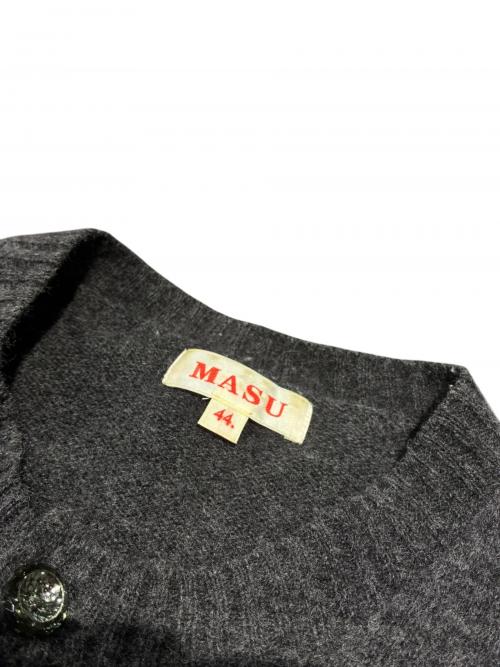 masu（エムエーエスユー）masu (エムエーエスユー) エンジェルエンブロイダリーカーディガン グレー サイズ:44の古着・服飾アイテム
