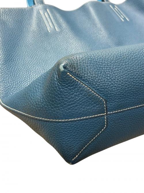 HERMES（エルメス）HERMES (エルメス) ドゥブルセンス36 リバーシブルトートバッグ Double Sens 36/トリヨンクレマンス/ネイビー×ブルー/▢Q刻印：2013年製造 ネイビー×ブルー サイズ:36の古着・服飾アイテム