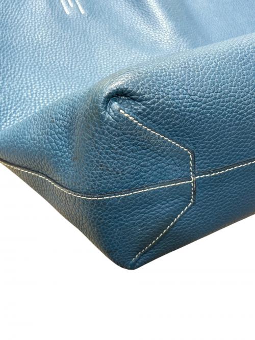 HERMES（エルメス）HERMES (エルメス) ドゥブルセンス36 リバーシブルトートバッグ Double Sens 36/トリヨンクレマンス/ネイビー×ブルー/▢Q刻印：2013年製造 ネイビー×ブルー サイズ:36の古着・服飾アイテム