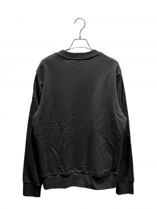 MONCLER（モンクレール）MONCLER (モンクレール) ロゴプリントトレーナー ブラック サイズ:Mの古着・服飾アイテム