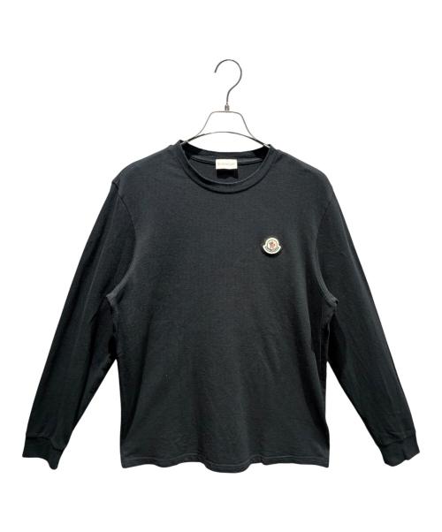 MONCLER（モンクレール）MONCLER (モンクレール) ロングスリーブロゴTシャツ ブラック サイズ:Mの古着・服飾アイテム