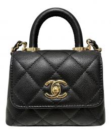 CHANEL（シャネル）の古着「チェーンショルダーバッグ」｜ブラック×ゴールド金具