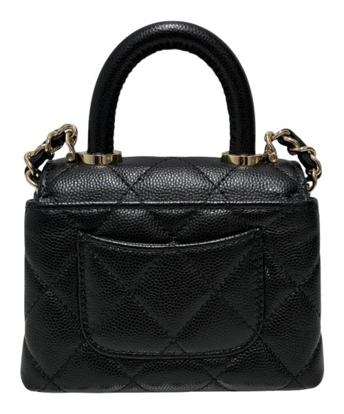 CHANEL（シャネル）CHANEL (シャネル) チェーンショルダーバッグ ブラック×ゴールド金具 サイズ:-の古着・服飾アイテム