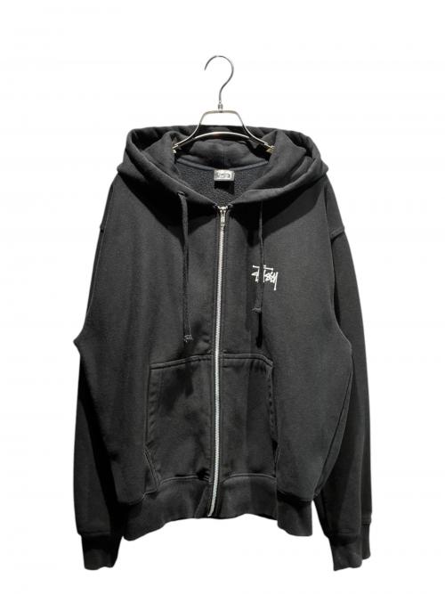 stussy（ステューシー）stussy (ステューシー) Basic Zip Hoodジップパーカー ブラック サイズ:Mの古着・服飾アイテム
