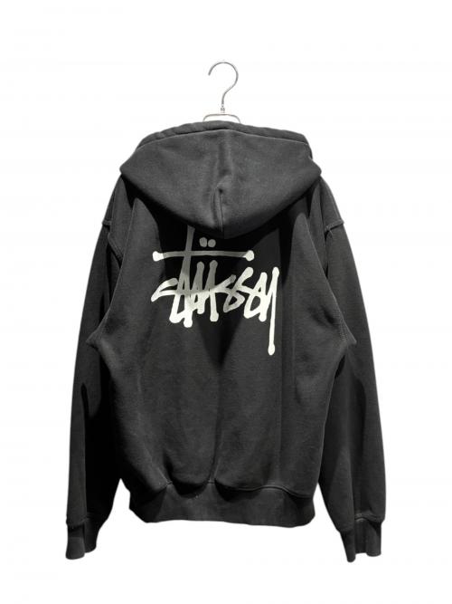stussy（ステューシー）stussy (ステューシー) Basic Zip Hoodジップパーカー ブラック サイズ:Mの古着・服飾アイテム