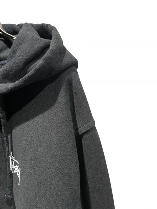 stussy（ステューシー）stussy (ステューシー) Basic Zip Hoodジップパーカー ブラック サイズ:Mの古着・服飾アイテム