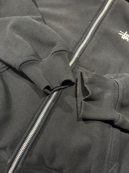 stussy（ステューシー）stussy (ステューシー) Basic Zip Hoodジップパーカー ブラック サイズ:Mの古着・服飾アイテム