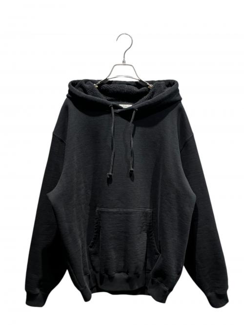 AURALEE（オーラリー）AURALEE (オーラリー) SMOOTH SOFT BD SWEAT P/O PARKA ブラック サイズ:4の古着・服飾アイテム
