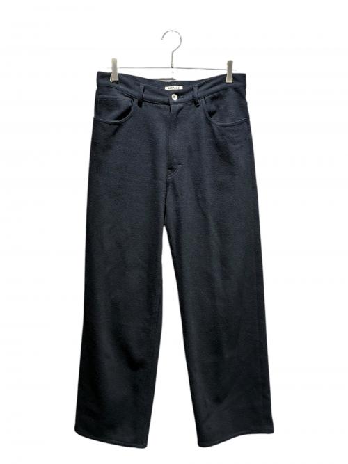 AURALEE（オーラリー）AURALEE (オーラリー) SILK NEP DENIM 5P WIDE PANTS ブラック サイズ:4の古着・服飾アイテム