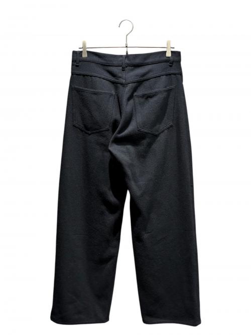 AURALEE（オーラリー）AURALEE (オーラリー) SILK NEP DENIM 5P WIDE PANTS ブラック サイズ:4の古着・服飾アイテム