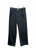 AURALEE（オーラリー）の古着「SILK NEP DENIM 5P WIDE PANTS」｜ブラック