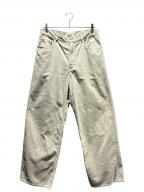 AURALEEオーラリー）の古着「GARMENT-DYED FINX CORDUROY 5P WIDE PANTS」｜ベージュ