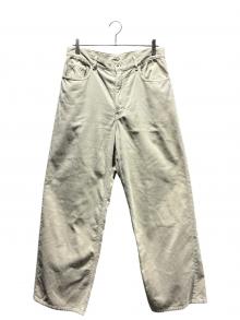 AURALEE（オーラリー）の古着「GARMENT-DYED FINX CORDUROY 5P WIDE PANTS」｜ベージュ