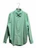 AURALEE（オーラリー）の古着「SUPER FINE WOOL STRIPE SHIRT」｜グリーン