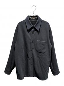 AURALEE（オーラリー）の古着「BRUSHED SUPER FINE WOOL FLANNEL SHIRT」｜ブラック