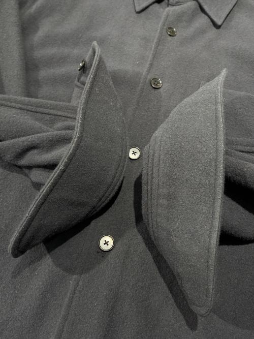 AURALEE（オーラリー）AURALEE (オーラリー) BRUSHED SUPER FINE WOOL FLANNEL SHIRT ブラック サイズ:3の古着・服飾アイテム