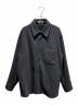 AURALEE（オーラリー）の古着「BRUSHED SUPER FINE WOOL FLANNEL SHIRT」｜ブラック