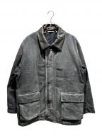 AURALEEオーラリー）の古着「PRODUCT DYED ORGANIC COTTON DUCK BLOUSON」｜グレー