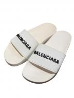 BALENCIAGAバレンシアガ）の古着「ロゴシャワーサンダル」｜ホワイト