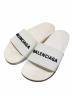 BALENCIAGA（バレンシアガ）の古着「ロゴシャワーサンダル」｜ホワイト