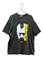 KITH TAXI DRIVERキス）の古着「ヴィンテージ加工Tシャツ」｜ブラック