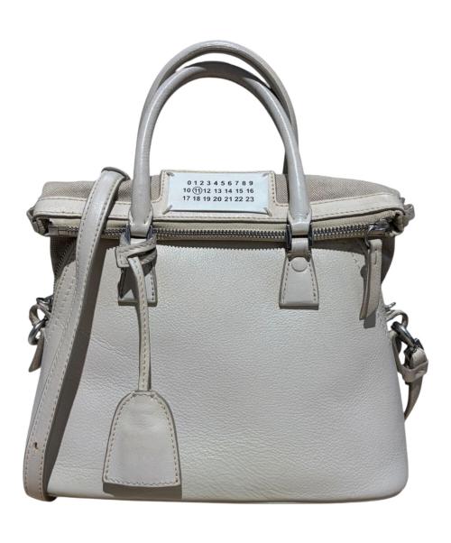 Maison Margiela（メゾンマルジェラ）Maison Margiela (メゾンマルジェラ) 5AC/2WAYショルダーバッグ ベージュの古着・服飾アイテム