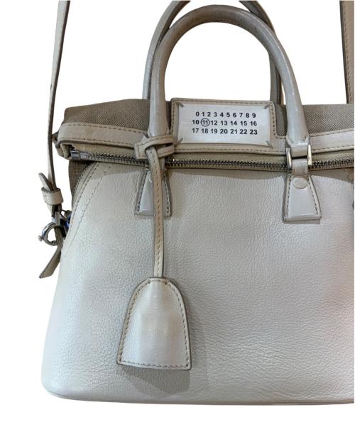 Maison Margiela（メゾンマルジェラ）Maison Margiela (メゾンマルジェラ) 5AC/2WAYショルダーバッグ ベージュの古着・服飾アイテム