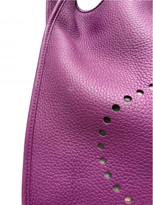 HERMES（エルメス）HERMES (エルメス) Evelyne 3 GM エブリン 3 GM/トリヨンクレマンス/パープル/Z刻印：2021年製造/ゴールド金具 パープル サイズ:GMの古着・服飾アイテム