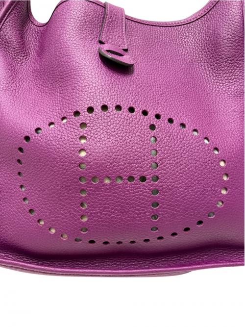 HERMES（エルメス）HERMES (エルメス) Evelyne 3 GM エブリン 3 GM/トリヨンクレマンス/パープル/Z刻印：2021年製造/ゴールド金具 パープル サイズ:GMの古着・服飾アイテム