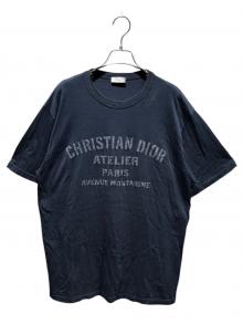 Dior（ディオール）の古着「アトリエ ロゴプリント Tシャツ」｜ネイビー