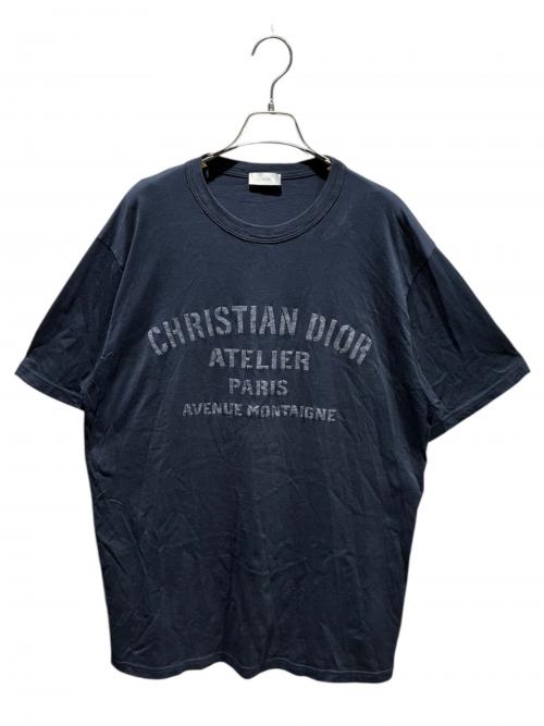 Dior（ディオール）Dior (ディオール) アトリエ ロゴプリント Tシャツ ネイビー サイズ:XLの古着・服飾アイテム