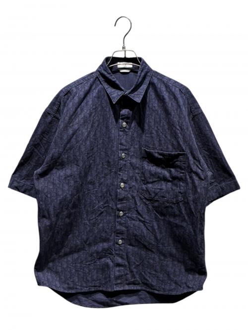 Dior（ディオール）Dior (ディオール) オブリークショートスリーブオーバーシャツ ネイビー サイズ:38の古着・服飾アイテム