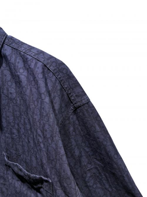Dior（ディオール）Dior (ディオール) オブリークショートスリーブオーバーシャツ ネイビー サイズ:38の古着・服飾アイテム