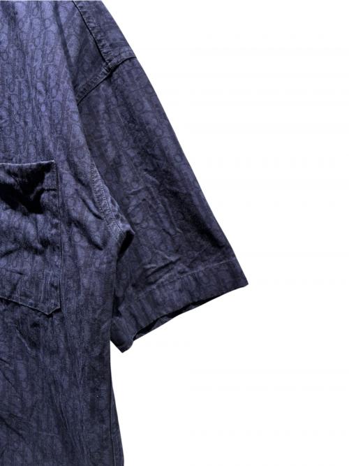 Dior（ディオール）Dior (ディオール) オブリークショートスリーブオーバーシャツ ネイビー サイズ:38の古着・服飾アイテム