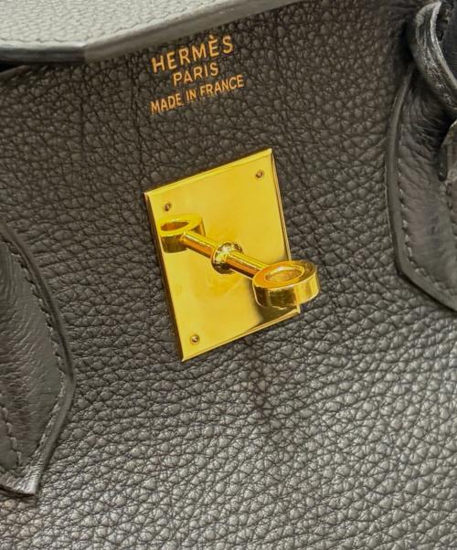 HERMES（エルメス）HERMES (エルメス) Birkin35 バーキン35 トゴ ブラック×ゴールド金具 □G:2003年製 ブラック サイズ:35の古着・服飾アイテム