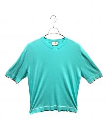 HERMES（エルメス）の古着「サマーニットTシャツ」｜スカイブルー