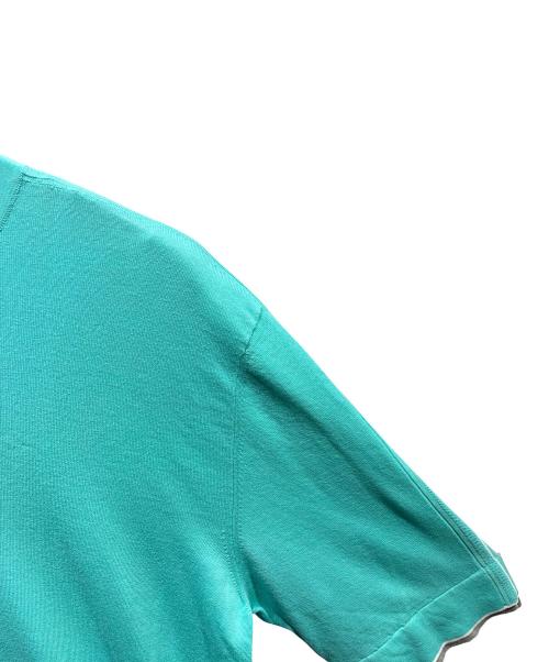 HERMES（エルメス）HERMES (エルメス) サマーニットTシャツ スカイブルー サイズ:Lの古着・服飾アイテム