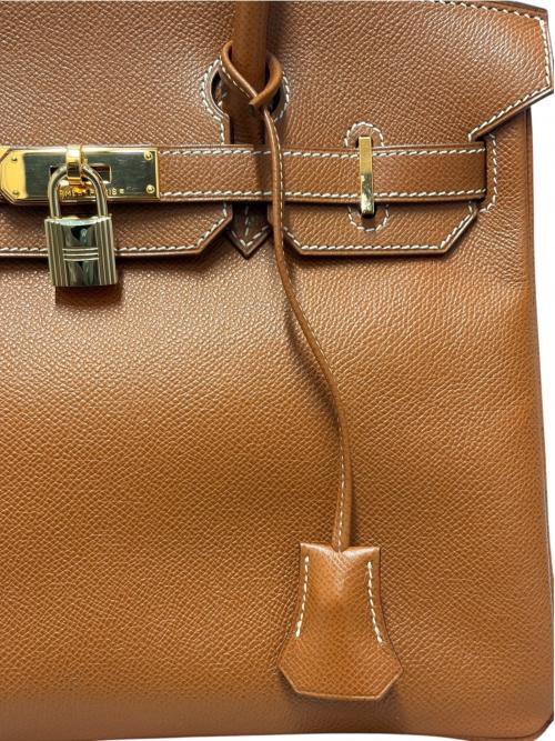 HERMES（エルメス）HERMES (エルメス) Birkin 30 バーキン 30/クシュベル/ゴールド/□G刻印：2003年製造/ゴールド金具 ブラウン サイズ:30の古着・服飾アイテム