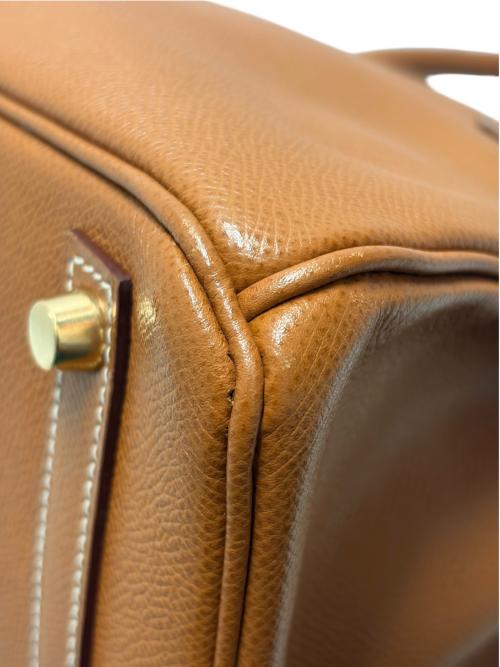 HERMES（エルメス）HERMES (エルメス) Birkin 30 バーキン 30/クシュベル/ゴールド/□G刻印：2003年製造/ゴールド金具 ブラウン サイズ:30の古着・服飾アイテム