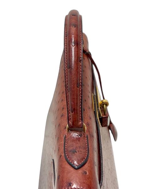 HERMES（エルメス）HERMES (エルメス) Kelly32/ケリー32/外縫い/ゴールド金具/〇T刻印 ブラウン サイズ:32の古着・服飾アイテム