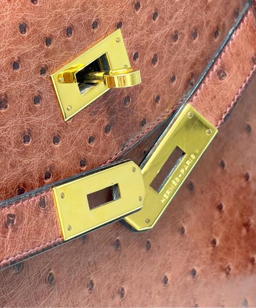 HERMES（エルメス）HERMES (エルメス) Kelly32/ケリー32/外縫い/ゴールド金具/〇T刻印 ブラウン サイズ:32の古着・服飾アイテム