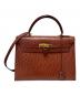 HERMES（エルメス）の古着「Kelly32/ケリー32/外縫い/ゴールド金具/〇T刻印」｜ブラウン