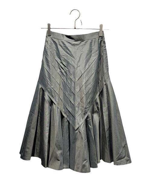 Christian Dior（クリスチャン ディオール）Christian Dior (クリスチャン ディオール) Aラインスカート グレー サイズ:SIZE Sの古着・服飾アイテム