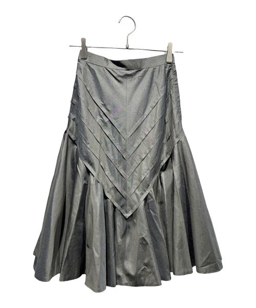 Christian Dior（クリスチャン ディオール）Christian Dior (クリスチャン ディオール) Aラインスカート グレー サイズ:SIZE Sの古着・服飾アイテム