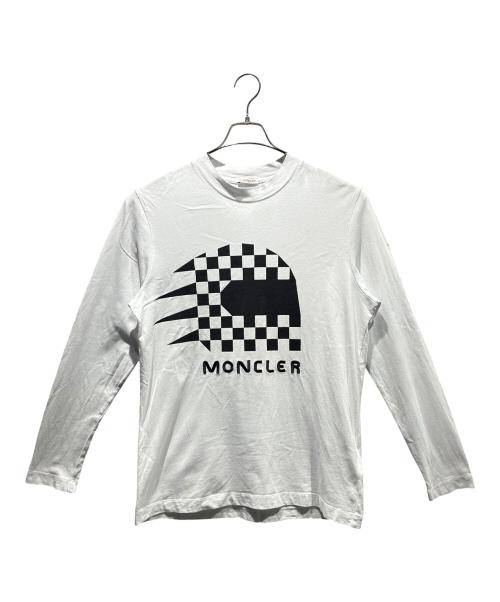 MONCLER（モンクレール）MONCLER (モンクレール) ロングスリーブTシャツ ホワイト サイズ:Mの古着・服飾アイテム
